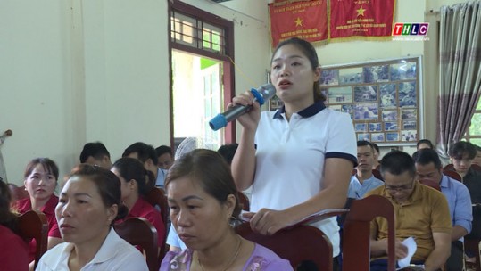 Tiếp xúc cử tri tại huyện Bảo Thắng