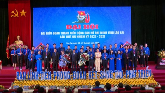 Đại hội đại biểu Đoàn TNCS Hồ Chí Minh tỉnh Lào Cai lần thứ XIV, nhiệm kỳ 2022-2027 thành công tốt đẹp