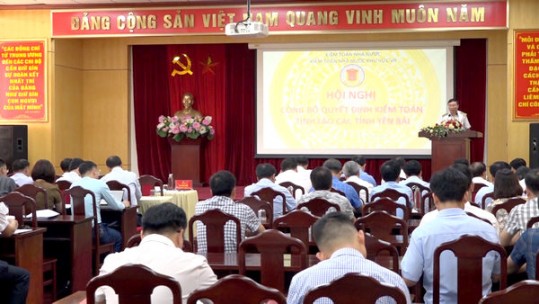 Công bố quyết định kiểm toán tỉnh Lào Cai và Yên Bái