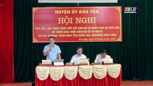Huyện ủy Bảo Yên đối thoại với Nhân dân Kim Sơn