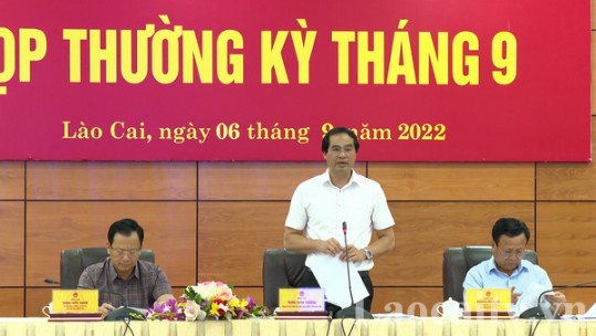 UBND tỉnh Lào Cai họp thường kỳ tháng 9