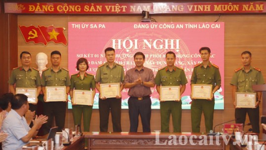 Sơ kết 1 năm chương trình phối hợp giữa Công an tỉnh và thị xã Sa Pa