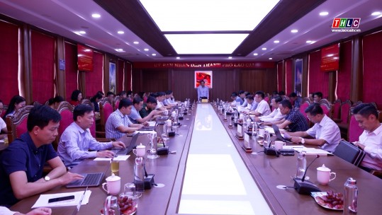 Chủ tịch UBND tỉnh làm việc với UBND thành phố Lào Cai