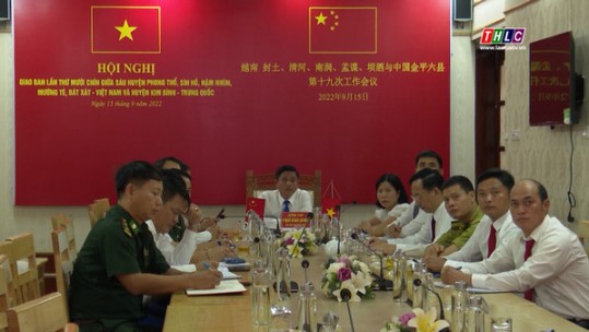 Giao ban giữa 5 huyện biên giới của Việt Nam với huyện Kim Bình, tỉnh Vân Nam, Trung Quốc