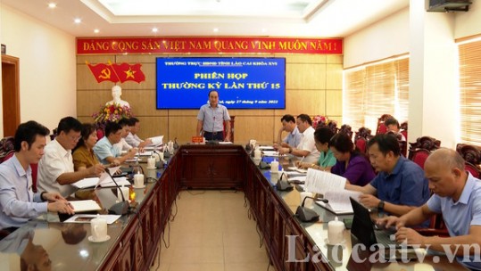 Thường trực HĐND tỉnh Lào Cai họp phiên thường kỳ lần thứ 15