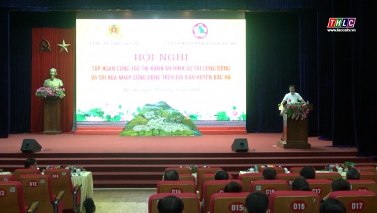 Bắc Hà tập huấn công tác thi hành án hình sự tại cộng đồng