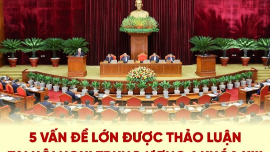 5 vấn đề lớn được thảo luận tại Hội nghị Trung ương 6 khóa XIII