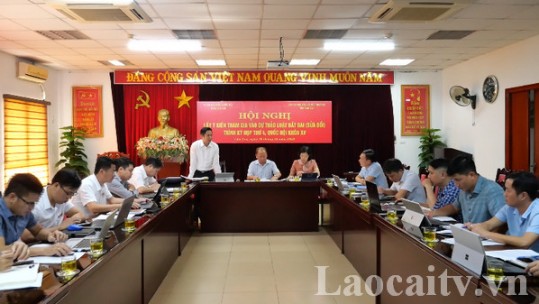 Đoàn đại biểu Quốc hội lấy ý kiến tham gia dự thảo Luật Đất đai (sửa đổi)