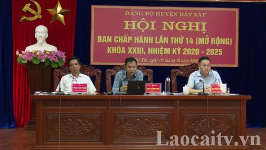 Hội nghị lần thứ 14 (mở rộng) Ban Chấp hành Đảng bộ huyện Bát Xát khóa XXIII