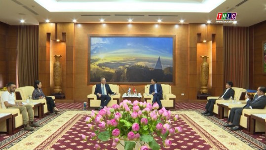 Chủ tịch UBND tỉnh Trịnh Xuân Trường tiếp xã giao Đại sứ Israel tại Việt Nam
