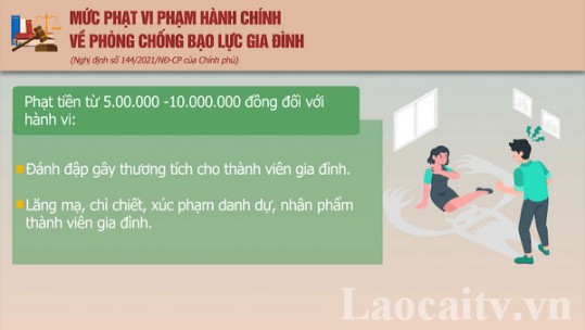 Một số mức phạt vi phạm hành chính về phòng chống bạo lực gia đình
