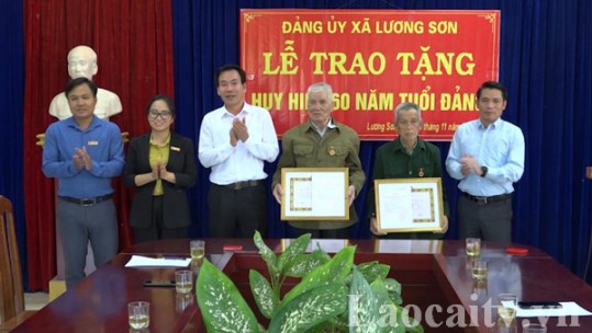 Trao huy hiệu Đảng đợt 7/11