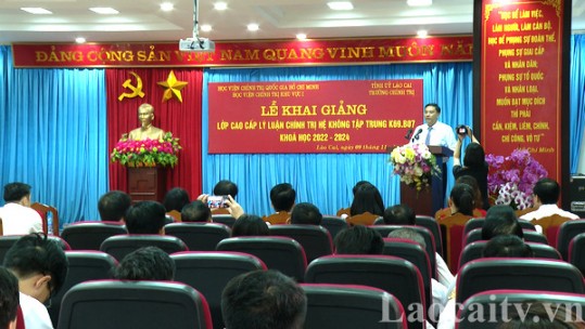 Khai giảng lớp Cao cấp lý luận chính trị tại Lào Cai