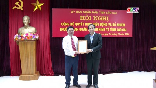 Đồng chí Vương Trinh Quốc được bổ nhiệm giữ chức Trưởng Ban Quản lý Khu kinh tế tỉnh