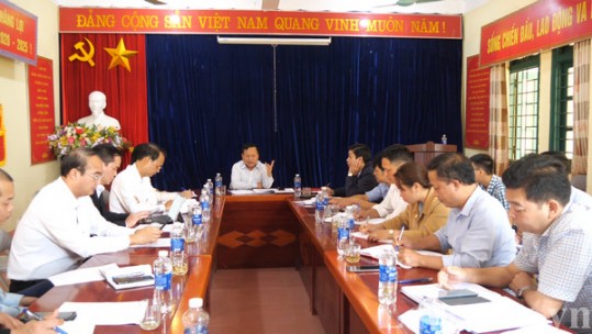 Phó chủ tịch UBND tỉnh Nguyễn Trọng Hài làm việc với xã Dền Thàng, huyện Bát Xát