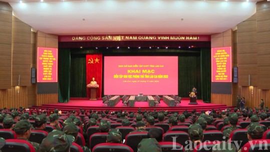 Khai mạc diễn tập khu vực phòng thủ tỉnh năm 2022