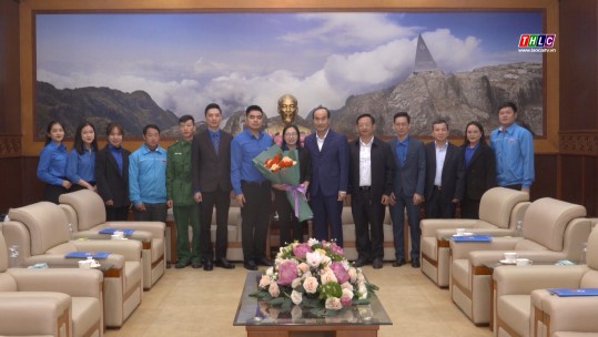 Thường trực Tỉnh ủy gặp mặt Đoàn đại biểu dự Đại hội Đoàn toàn quốc lần thứ 12