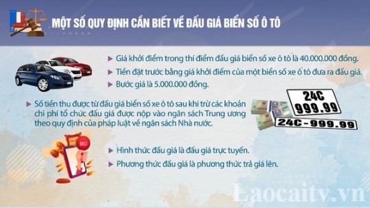 Một số quy định cần biết về đấu giá biển số ô tô