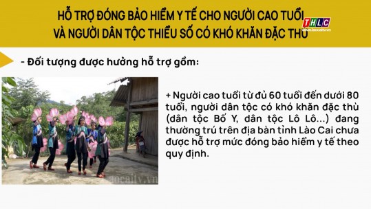 Hỗ trợ đóng bảo hiểm y tế cho người cao tuổi và người dân tộc thiểu số có khó khăn đặc thù