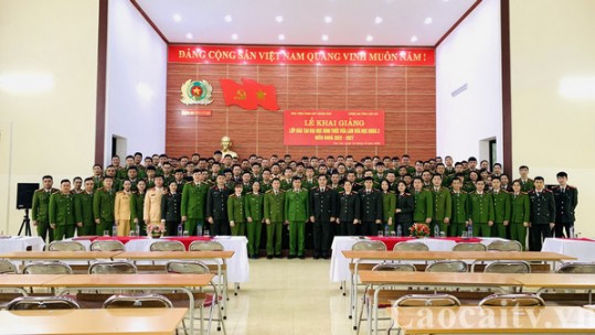 Khai giảng lớp đào tạo Đại học Cảnh sát nhân dân vừa học vừa làm Khoá 3 năm 2022