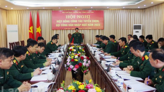 Hội nghị hiệp đồng giao, nhận quân năm 2023