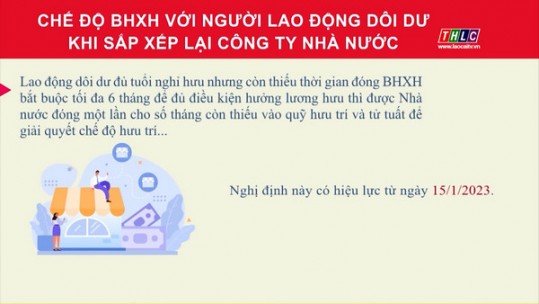Chế độ BHXH với người lao động dôi dư khi sắp xếp lại công ty Nhà nước
