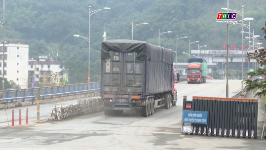 Lào Cai thông quan chuyến hàng đầu năm 2023