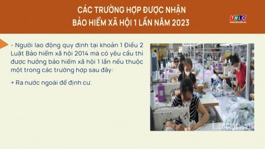 Các trường hợp được nhận bảo hiểm xã hội 1 lần năm 2023