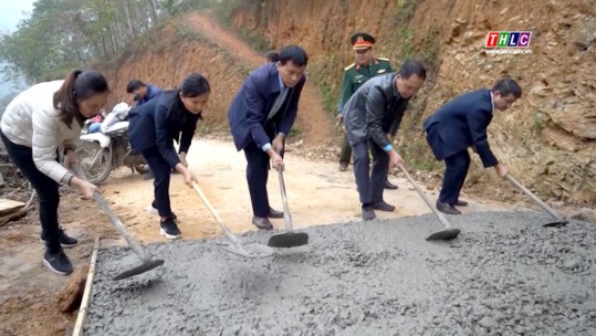 Ra quân phát động Phong trào chung sức xây dựng nông thôn mới tại Dìn Chin
