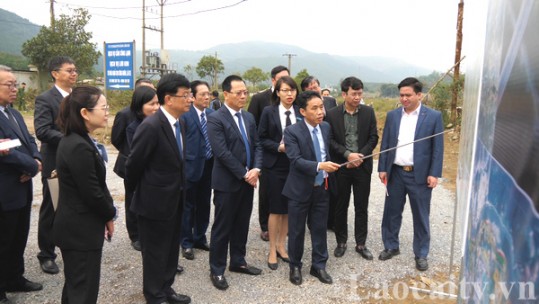 Đoàn Đại biểu tỉnh Vân Nam (Trung Quốc) khảo sát một số công trình, dự án tại Lào Cai