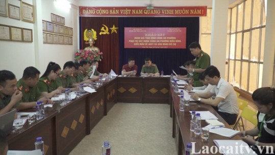 Khảo sát xây dựng Công an phường điển hình, kiểu mẫu