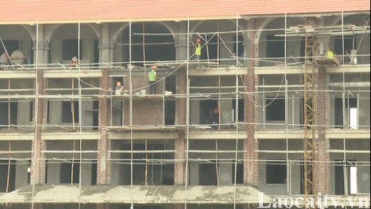 Phấn đấu hoàn thành công trình Trường THPT dân tộc nội trú tỉnh trước 2 tháng