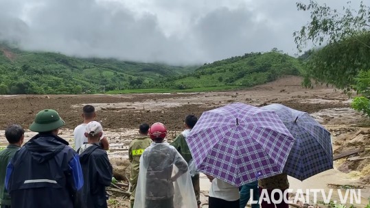 Lũ quét, sạt lở đất kinh hoàng tại xã Phúc Khánh, huyện Bảo Yên