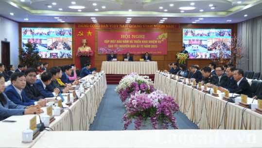 Tỉnh Lào Cai gặp mặt đầu xuân triển khai nhiệm vụ sau tết Nguyên đán