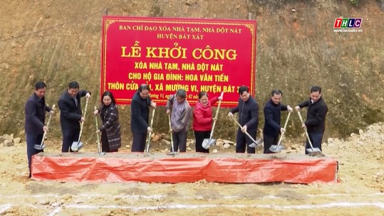 Tiến độ xoá nhà tạm, nhà dột nát ở Bát Xát đạt trên 81%