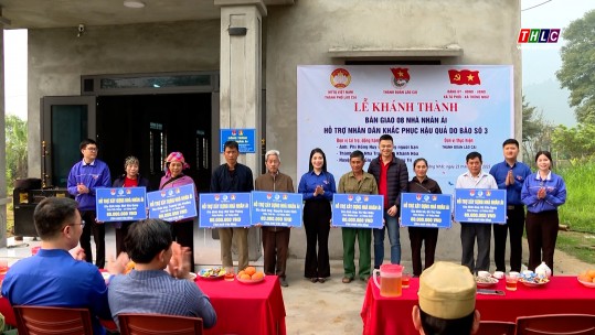 Khánh thành nhà ở cho người dân bị ảnh hưởng bởi cơn bão số 3