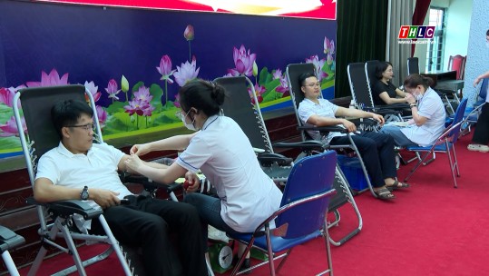 Tiếp nhận 350 đơn vị máu tại Ngày hội hiến máu tình nguyện huyện Bảo Thắng