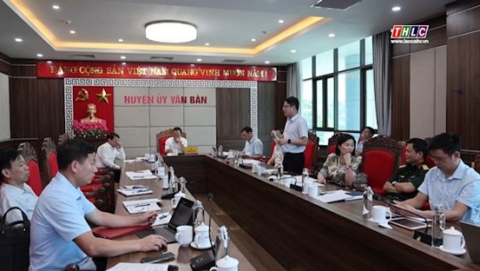 Phó Chủ tịch UBND tỉnh Hoàng Quốc Khánh làm việc với huyện Văn Bàn về sắp xếp, sáp nhập đơn vị hành chính cấp xã