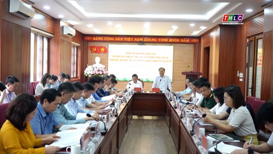 Phó Chủ tịch UBND tỉnh Nguyễn Trọng Hài làm việc với thị xã Sa Pa về sắp xếp đơn vị hành chính