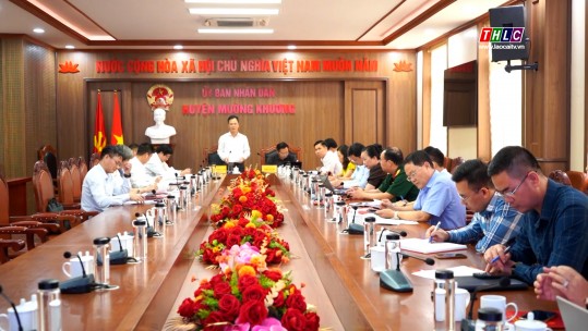 Phó Chủ tịch UBND tỉnh Nguyễn Thành Sinh làm việc với huyện Mường Khương về sắp xếp, sáp nhập đơn vị hành chính