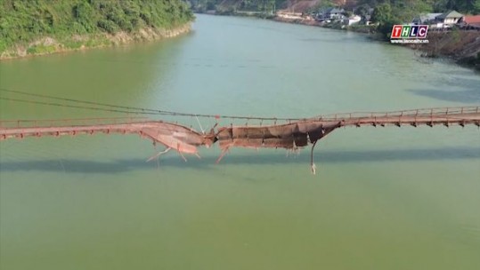 Sửa chữa cầu treo Bến Thâu huyện Bảo Yên