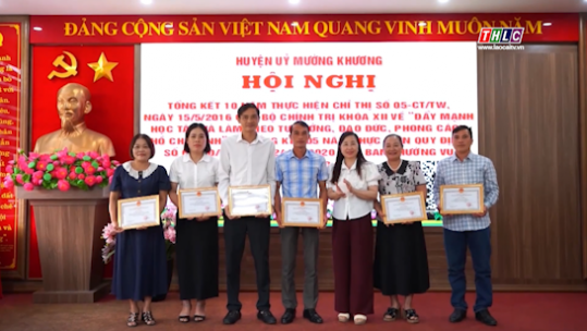 Mường Khương tổng kết 10 năm thực hiện Chỉ thị số 05 của Bộ Chính trị
