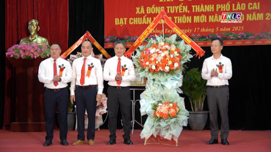 Xã Đồng Tuyển đón nhận Bằng công nhận đạt chuẩn xã nông thôn mới nâng cao