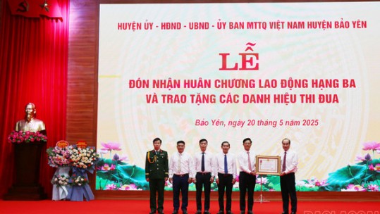 Huyện ủy Bảo Yên tổng kết thực hiện nghị quyết Đại hội Đảng bộ huyện lần thứ XXII, nhiệm kỳ 2020 - 2025