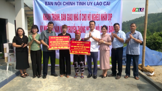 Ban Nội chính Tỉnh ủy bàn giao Nhà Đại đoàn kết cho hộ nghèo tại xã Bản Vược
