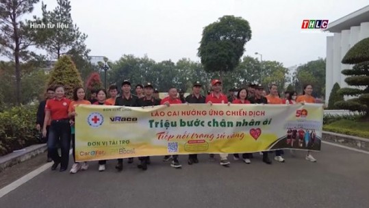 Lào Cai xếp thứ 8 toàn quốc trong chiến dịch “Triệu bước chân nhân ái”