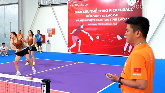 Dấu ấn công tác trọng tài tại Giải Pickleball Lào Cai mở rộng lần I