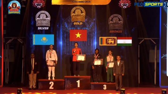 Vận động viên Lào Cai giành Huy chương Vàng tại Giải Vô địch Boxing U22 và trẻ châu Á 2025