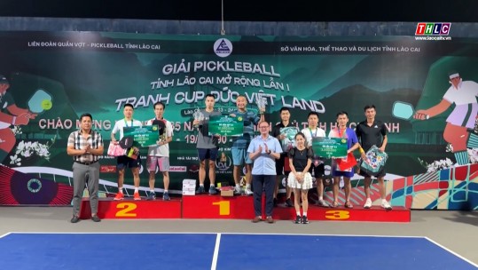 Giải Pickleball tỉnh Lào Cai mở rộng lần thứ I hoàn tất các nội dung thi đấu