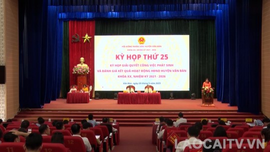 Kỳ họp thứ 25 HĐND huyện Văn Bàn khóa XX
